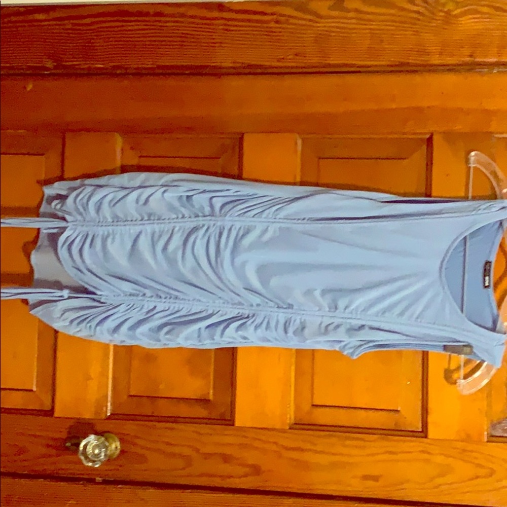Blue mesh dress